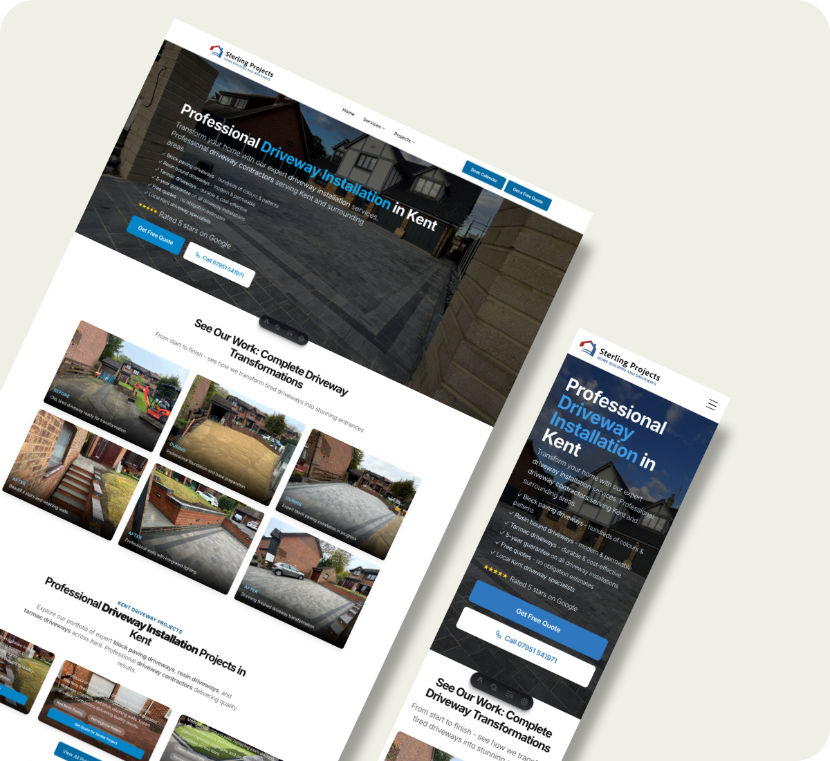Sterling Projects website screenshot